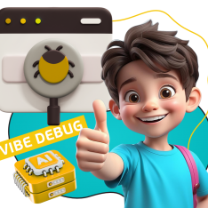 Тестирование & Vibe Debug. Охотники за багами - КИБЕРшкола программирования для детей, компьютерные курсы для школьников, начинающих и подростков - KIBERone г. Воронеж