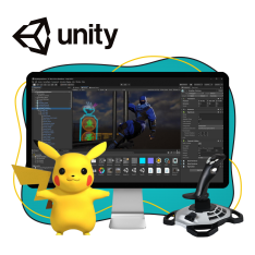 Мир игр на Unity 2D на популярном движке + AI-помощники - КИБЕРшкола программирования для детей, компьютерные курсы для школьников, начинающих и подростков - KIBERone г. Воронеж