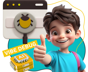 Тестирование & Vibe Debug. Охотники за багами - КИБЕРшкола программирования для детей, компьютерные курсы для школьников, начинающих и подростков - KIBERone г. Воронеж